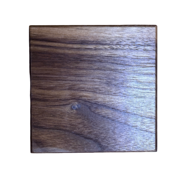 Modern Walnut Coasters – Set of 4 | Square | Handcrafted from Solid Wood | Minimalist Design | Premium Finish | Made in California - Image 3