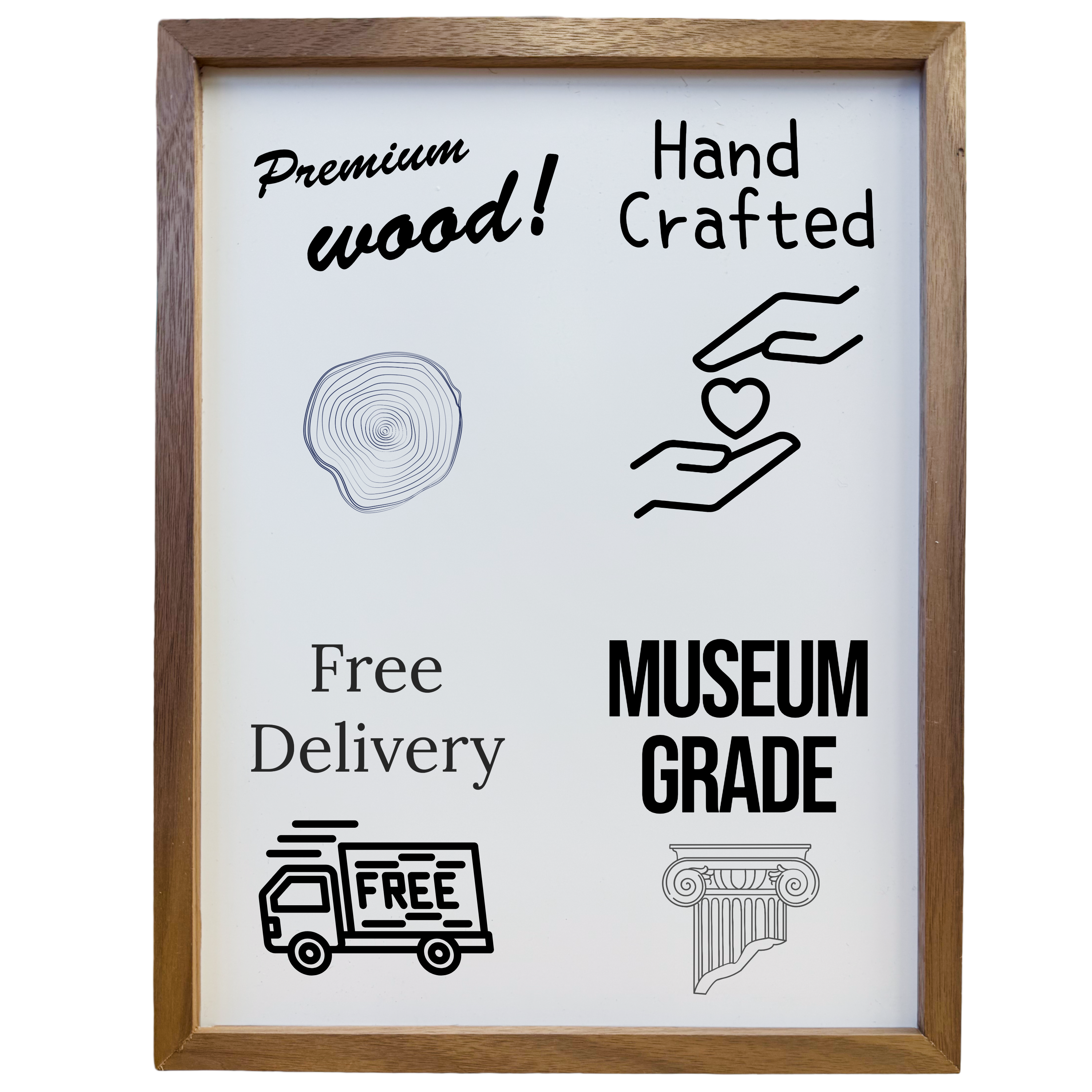 Handcrafted Cherry Picture Frame – Museum Grade | Archival Safe | Free Shipping | Perfect Gift