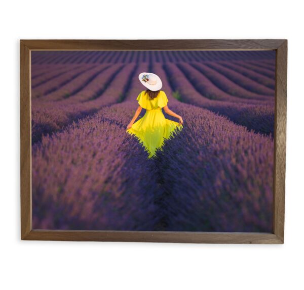 Elegant Walnut Decor Wall Art Frame with Beautiful Artwork — Handcrafted for Timeless Charm