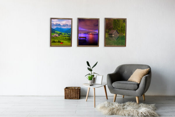 Elegant Walnut Decor Wall Art Frame with Beautiful Artwork — Handcrafted for Timeless Charm - Image 26