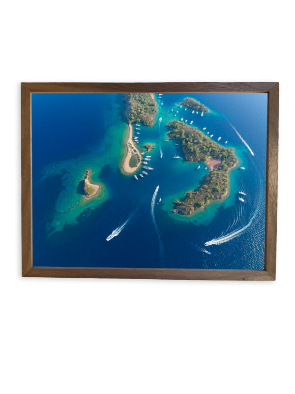 Elegant Walnut Decor Wall Art Frame with Beautiful Artwork — Handcrafted for Timeless Charm - Image 11