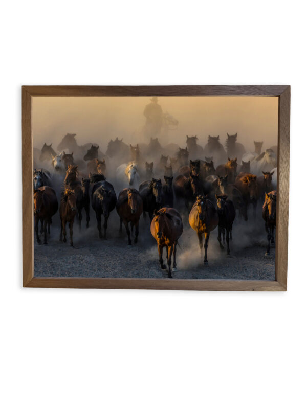 Elegant Walnut Decor Wall Art Frame with Beautiful Artwork — Handcrafted for Timeless Charm - Image 12