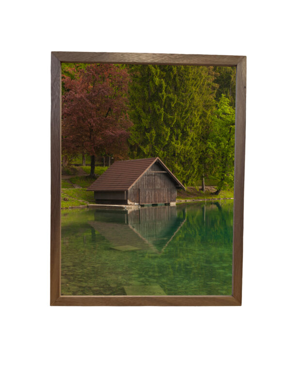 Elegant Walnut Decor Wall Art Frame with Beautiful Artwork — Handcrafted for Timeless Charm - Image 3