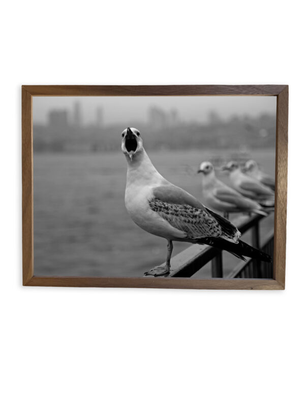 Elegant Walnut Decor Wall Art Frame with Beautiful Artwork — Handcrafted for Timeless Charm - Image 4