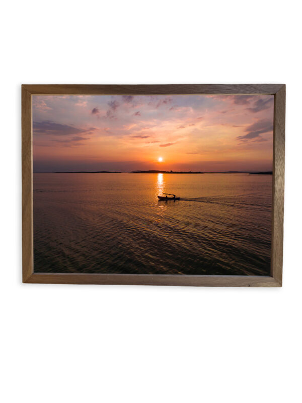 Elegant Walnut Decor Wall Art Frame with Beautiful Artwork — Handcrafted for Timeless Charm - Image 5