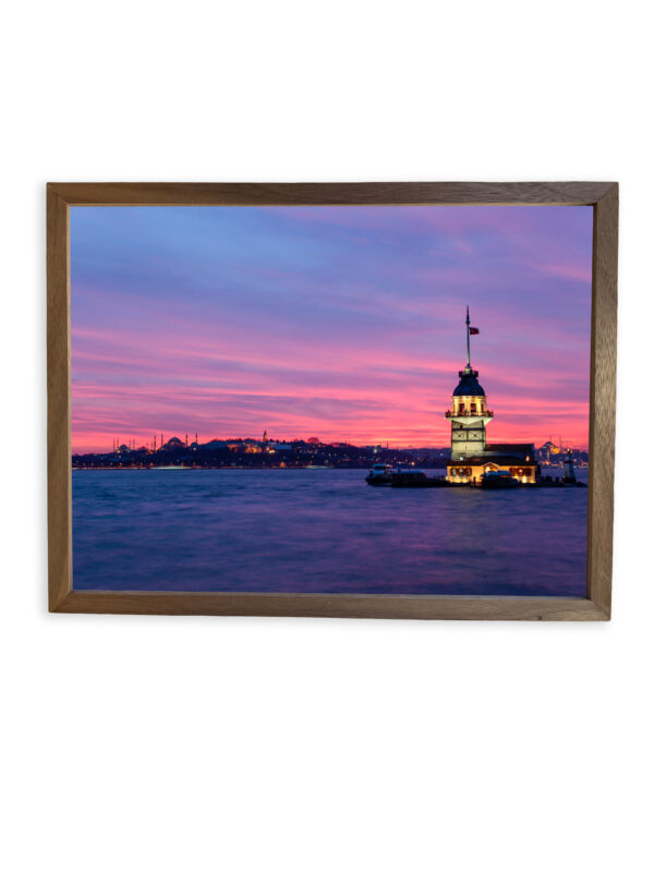 Elegant Walnut Decor Wall Art Frame with Beautiful Artwork — Handcrafted for Timeless Charm - Image 8