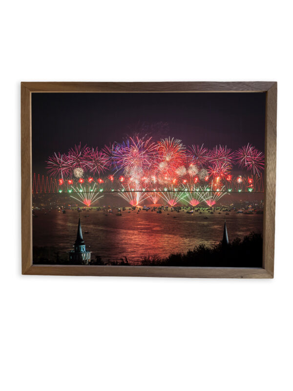 Elegant Walnut Decor Wall Art Frame with Beautiful Artwork — Handcrafted for Timeless Charm - Image 6