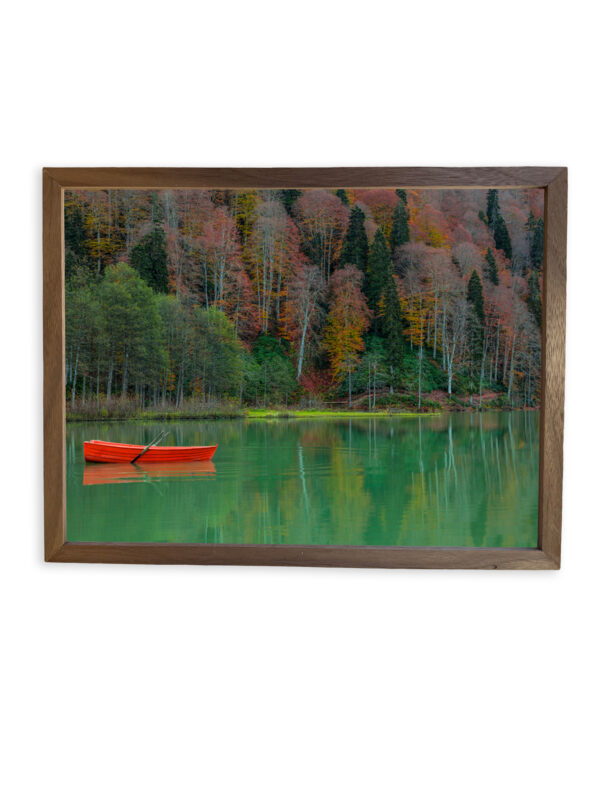 Elegant Walnut Decor Wall Art Frame with Beautiful Artwork — Handcrafted for Timeless Charm - Image 9